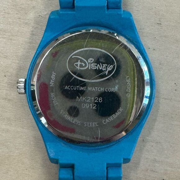 Disney accutime Mickey Mouse Baby Blue Watch Stainless new battery - Picture 8 of 9